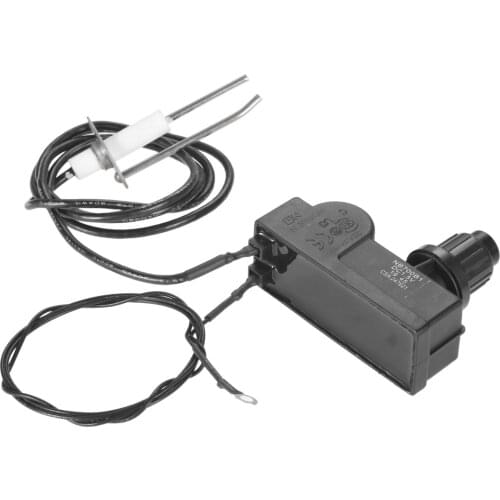 36" Push Button Ignition Assembly Kit With 2 Outlet and Ground Wire for Fire Pit Gas Burner System 150,000 BTUs Propane Heater