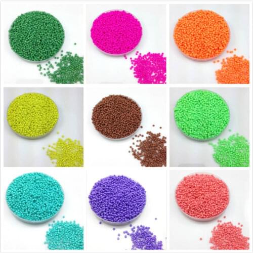 16g 1000pcs 2mm Solid Neon Colored Round Garment Beads Loose Spacer Cezch Glass Seed Beads Handmade Jewelry DIY Making Bead LS2M