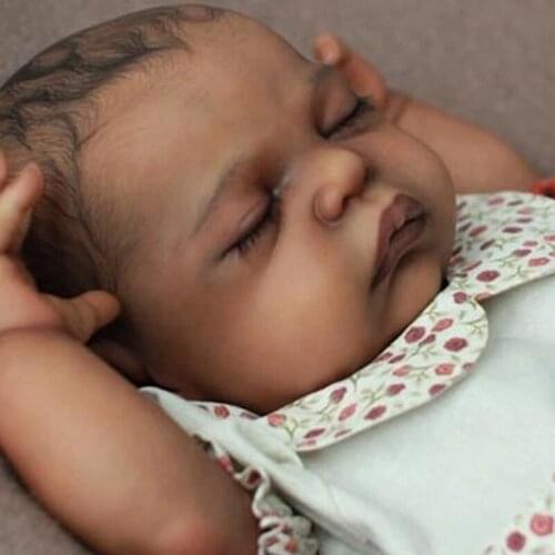 19inches Reborn Doll Kit bebe reborn Cecily DIY Fresh Color Soft Touch Reborn Doll Kit Unpainted doll Parts