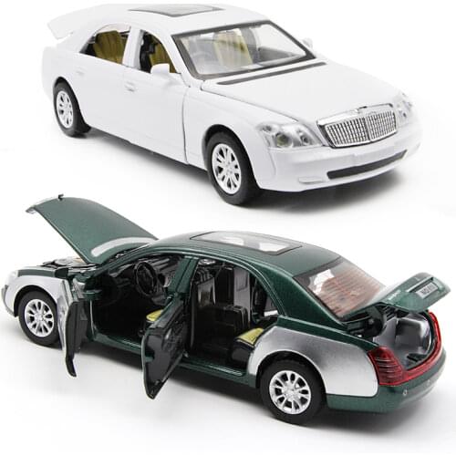 1:32 Maybachs S600 Alloy Classic Car Model Diecast Metal Toy Vehicles Car Model Simulation Sound Light Collection Childrens Gift