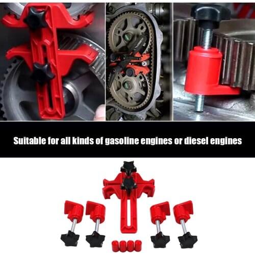 Timing Gear Clamp Set Camshaft Sprocket Gear Locking Tool For Single Dual Quad Cam Engine