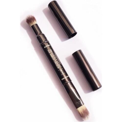 Heavenly Luxe Dual Airbrush Concealer Makeup Brush 2 Double Ended Retractable Eye Nose Shadow Liquid Cream Cosmetics Beauty Tool