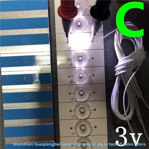 130 PCS/Lot 100% new Highlight and good quality 3V SMD Lamp Beads with Optical Lens Fliter for 32-65 inch LED TV Repair