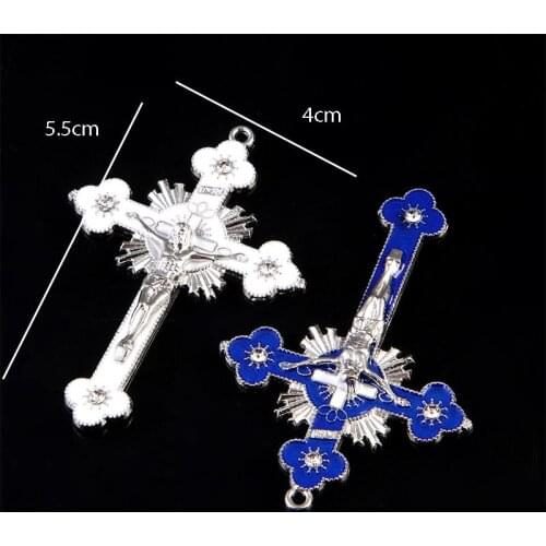 New Charm Christian Crucifix Pendant Saint Benedict Cross Charm Cross Pattern Pendant Necklace