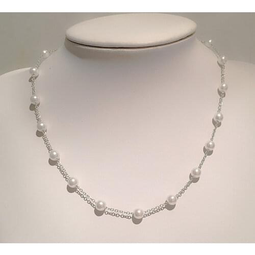 Luxury Elegant Imitation Pearl Chain Choker Necklace for Women Goth Gold Color Collar Necklaces New Beaded Charm Trend Jewelry