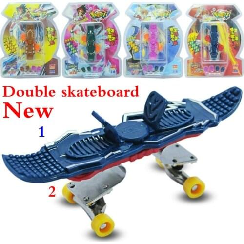 Plastic Mini Finger Skating Board Table Game Toy Kids Alloy Skateboard Children Finger Skateboarding Fingerboard Scooter Skate