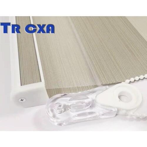 Customized Shades Thicker Fabric Stripe Blackout Honrizontal Blinds with Cassate