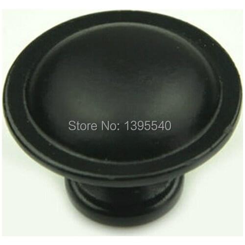 New Arrival Black Mediterranean Style Cabinet Knob Zinc Alloy Furniture Hardware Cabinet Handle Drawer Cupboard Closet Bar Pulls