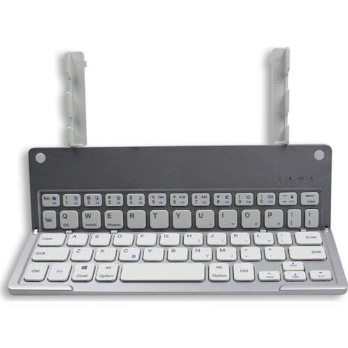 Foldable Wireless Portable Bluetooth Keyboard with Stand Holder,Pocket Size Ultra Slim For iPad,iPhone, Laptop,and Smartphones