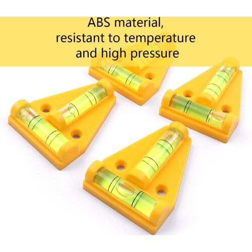 10Pcs T Type Spirit Level Bubble ABS &Plastic 2 Direction Bubble Level for Adjusting Angle Level Measuring Instrument 44x58mm