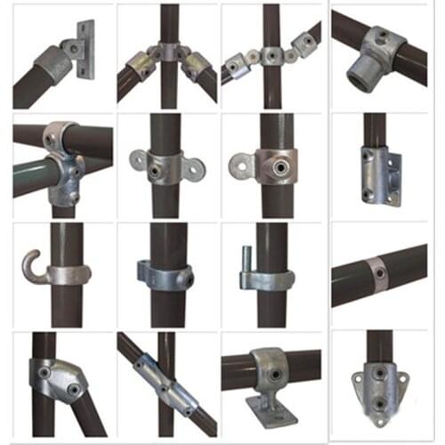 Heavy duty galvanizing die cast iron 32mm 1-1/4" pipe tube fittings clamp Hex Tightening Screw