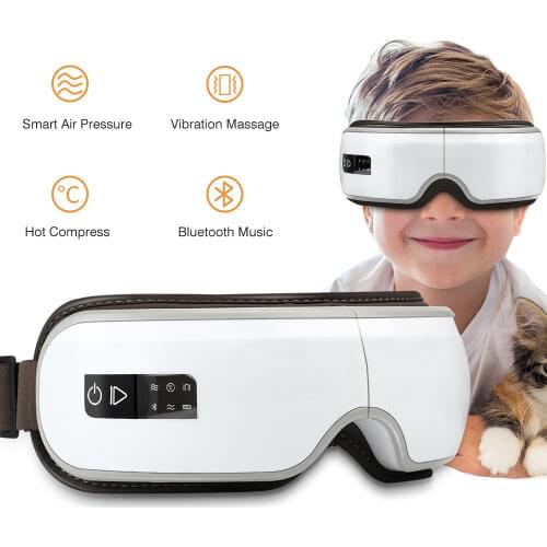 5D Bluetooth Smart Vibration Eye Massager Electric Eye Care Instrumen Heating Relieves Hot Compress Fatigue And Dark Circles