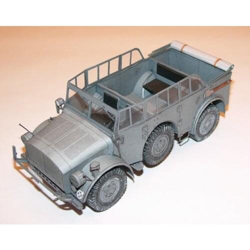 1:25 WW2 German Military Horch 1A Transport Vehicle Handcraft Paper Model Kit Handmade Toy Puzzles