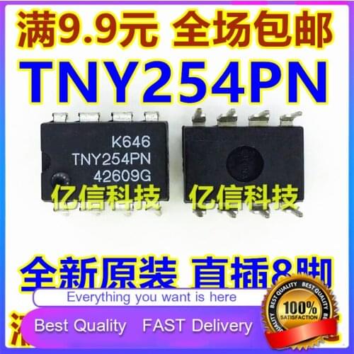 10Pcs/Lot New Original TNY254PN TNY254PG TNY254 Power ManagementChip DIRECT PLUG DIP-8
