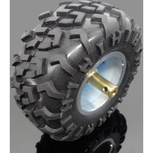 130MM smart car wheel robot DIY rubber tire model toy parts tracking car chassis 4PCS tire+4PCS Lengthen coupling