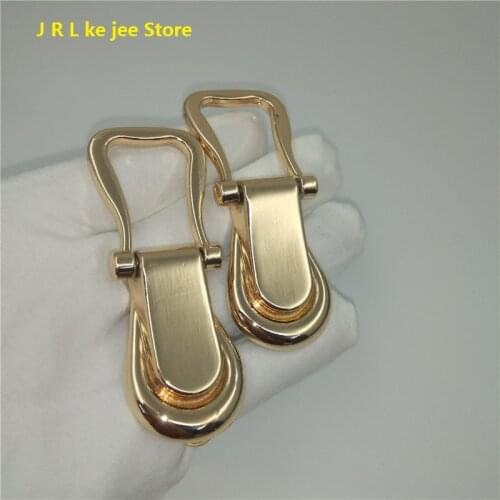 2pcs/ 10pcs /30pcs high quality zinc alloy handbags flower shape shoulder strap link buckle bag handle metal accessories