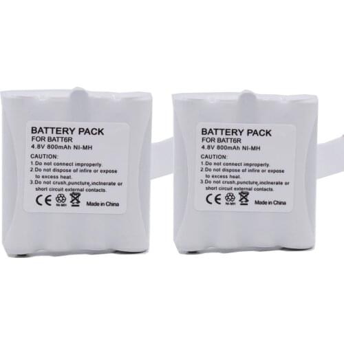BATT6R PB-G8 PB-G6 PBG8 600mAh Ni-MH Battery for Midland G6 G8 M24 M48 M99 LXT325 Series Reer 5005 Scopi Alan 441 Walkie Talkie