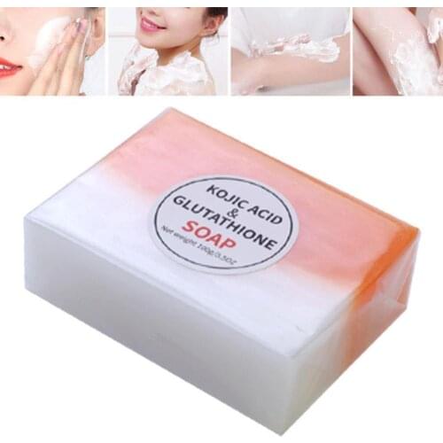 100 /140/200g Kojic Acid Soap Handmade Soaps Glutathione Whitening Soap Cleanser Bath Soap Hand Wash Soap Antibacterial