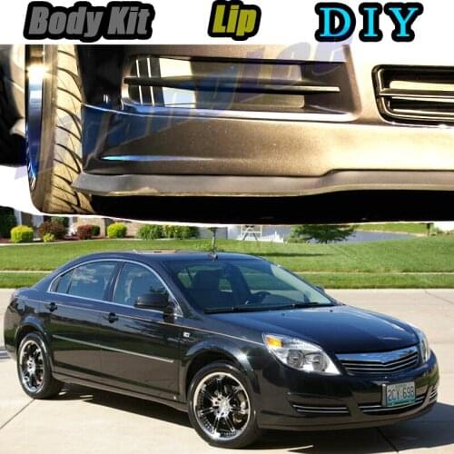Car Bumper Lip Front Spoiler Skirt Deflector For Saturn Aura 2006~2010 Tune Car Modified Body Kit VIP Hella Flush Lips