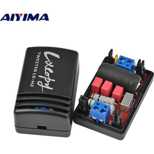 AIYIMA 2Pcs Auto Frequency Divider Professional Tweeter Speakers Audio Crossover Car Divider For Home Theater Amplifier Board