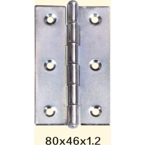 Freeshipping 80*46*1.2mm Iron Metal Hinge Sewing Machine Folding Table Furniture Flip Tray Hinges Big Door Hinges