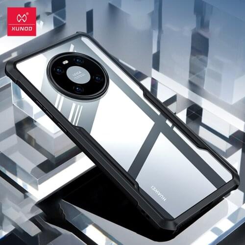 For Huawei Mate 40 Pro Case Shockproof чехол Airbags Transparent Bumper Back Cover funda for Mate40 Black Phone Case Xundd