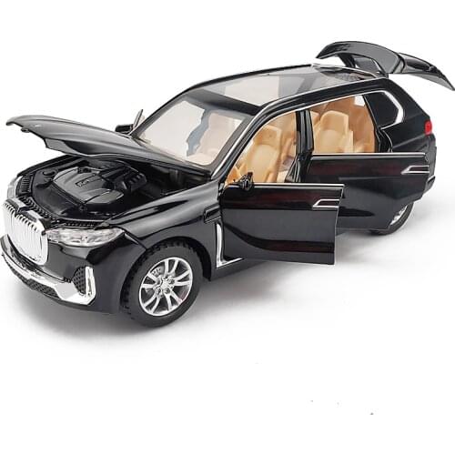 Kids Toys Vehicle Model 1/32 B M W X7 Off-road Vehicle Alloy Diecast Toy Car Sound And Light Model Boy Gift