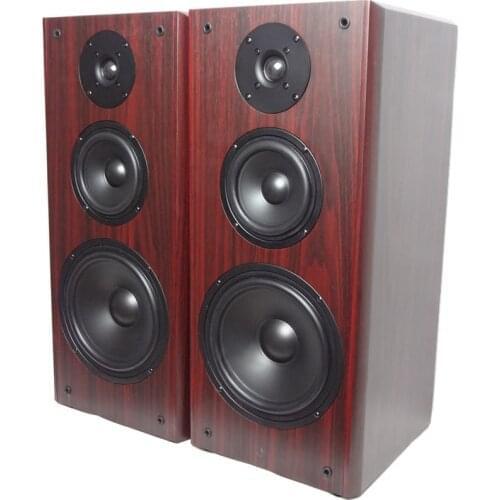 8ohm 80W 218 8 Inch High Medium and Low Three-way Frequency Bookshelf Hifi Speaker Wooden Passive Floor Front Speaker