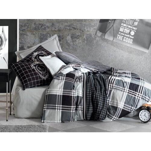 Cottonbox Masculine Ramos Double Personality Duvet cover set Anthracite