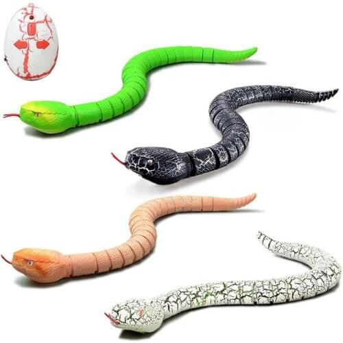Infrared Tricky Toys Remote Control Rattlesnake Prank Simulation Snake Animal Toy Kids Gift