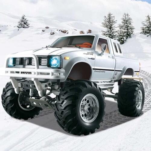 JTY Toys RC Car 1:10 TOYATO Metal Pickup Truck 4X4 Bigfoot Rock Crawler Remote Control Off-Road Truggy RTR Toy For Children