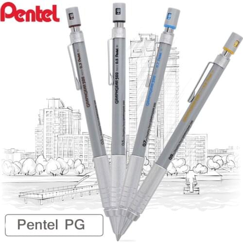 Pentel 0.3mm/0.5mm/0.7mm/0.9mm Graphgear 500 Draughting Pencil Mechanical Pencil Writting Supplies PG513/PG515/PG517