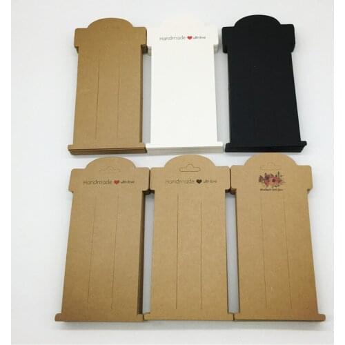 50Pcs Fashion Jewelry Hairpin Display Paper Cardboard Cards handmade Hairpin Accessory Cards Tags 16x8cm