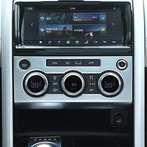 Console Volum Button Dashbaord Air Conditioner Knob Panel Cover Sticker For Range Rover Discovery 5 Interior Accessories