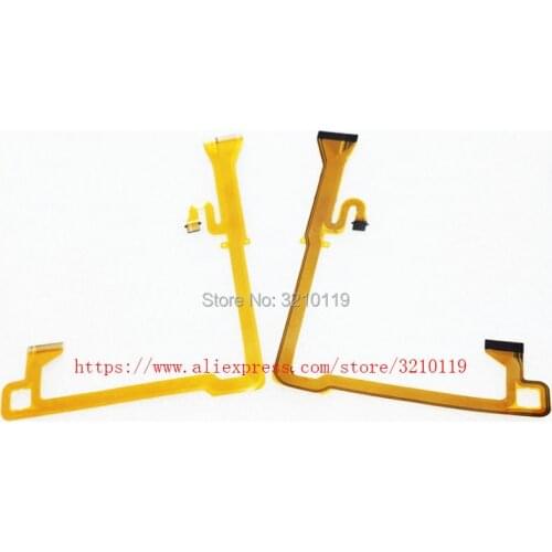 2PCS New LCD hinge rotate shaft Flex Cable for Panasonic DMC-GH3 DMC-GH4 GH3 GH4 Camerra repair parts