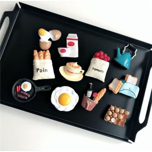 Creative And Lovely Magnetic Refrigerator Magnet 3D Simulation Food Refrigerator Magnet Home Decoration Gift Collection Gift