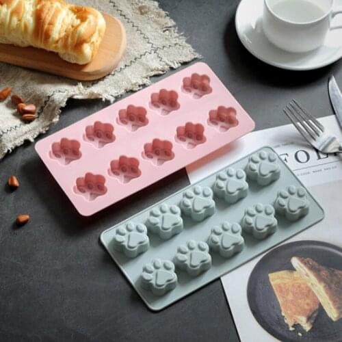 Small fresh DIY3D 10 cats claw silicone baking mold cake ice cube chocolate silicone mold cake decoration kitchen tools