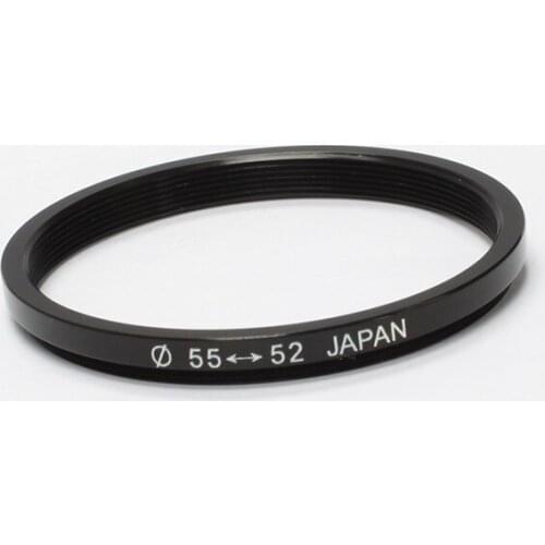 Pixco 55mm/58mm/62mm/67mm/72mm/77mm-52mm Step-down Metal Filter Adapter Ring / 55mm Lens to 52mm Accessory