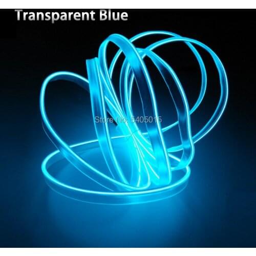 High Quality 2.3mm-Skirt 1M/2M/3M Flashing Bright EL Wire Fashionable LED Strip Holiday DIY Decoration Without EL Drive