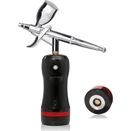 Wholesale Mini Airbrush With Compressor Gun Cleaning Kit Replace Battery Spray Paint Foundation Makeup Model Cosmetics Device