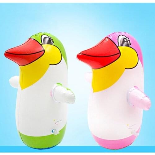 36cm/45cm/70cm PVC Inflatable Toy Lifelike Cartoon Penguin Tumbler Children Gift