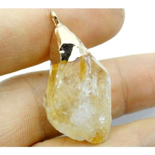 Natural Stone Raw Quartz Crystal Ore amethyst Jewelry Irregular Pendant for Women Necklace for diy Jewelry making Accessories