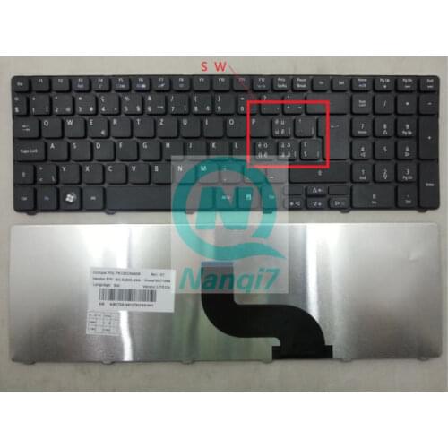 New Original Keyboard SW For Acer 5551 5536 5738 5810 5741 5742 5749Z 5750 PK130C94A09 SG-52500-2XA SN7105A