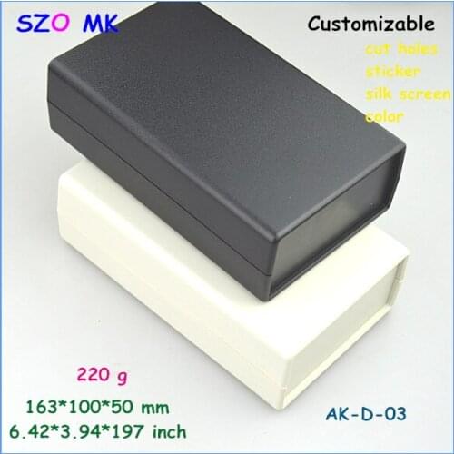 Szomk enclosure case diy palstic electrical box (10 pcs) 163*100*50mm plastic junction box instrument enclosure case