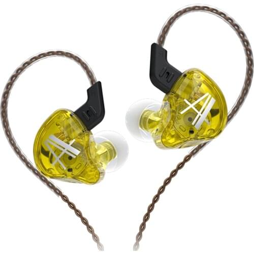 CCA CA2 In Ear Earbuds Wired Stereo Headphones Flexible Adjustable Mic Laptop Headset with 0.75mm 2-Pin Detachable Cable