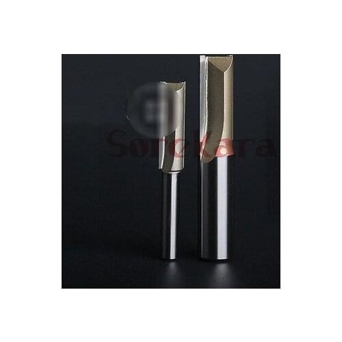 1/2"*1/2" Double Flute Straight Router Bit Slotted Knife Metric Flute Straight Bit Milling Cutter For Woodworking