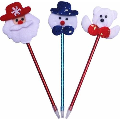 Christmas pen Christmas old man Snowman antler creative gift ball point pen kindergarten gift children toy wholesale