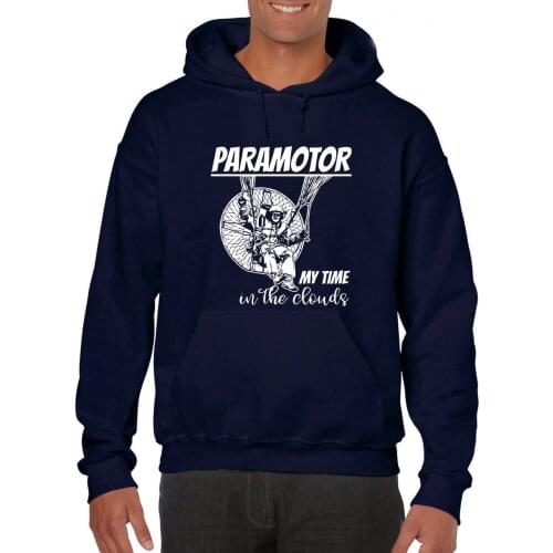 Funny Paramotor Powered Paraglider Hoodies Gift New Spring High-Elastic Cotton New Funny Brand Clothing Customized Sweatshirt