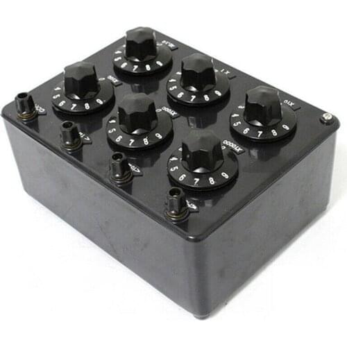 Rotating Resistor Box DC Resistance Box Adjusting Resistance Variable Decade Resistor for Physics Teaching