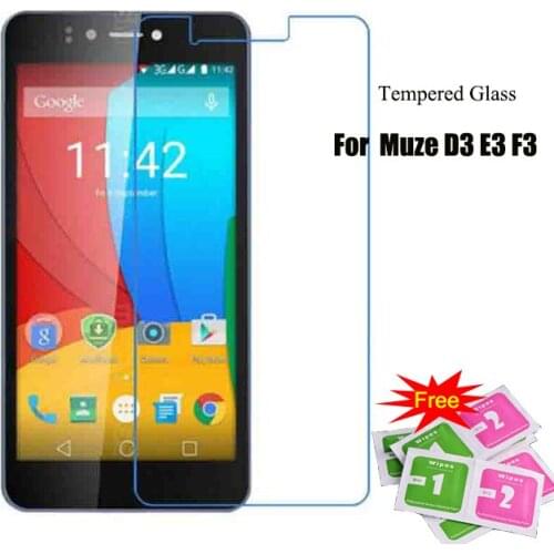 For Prestigio Muze D3 E3 F3 Tempered Glass LCD Screen Protector 2.5 9h Safety Protective Film on Muzu D 3 E F 3530 3531 3532